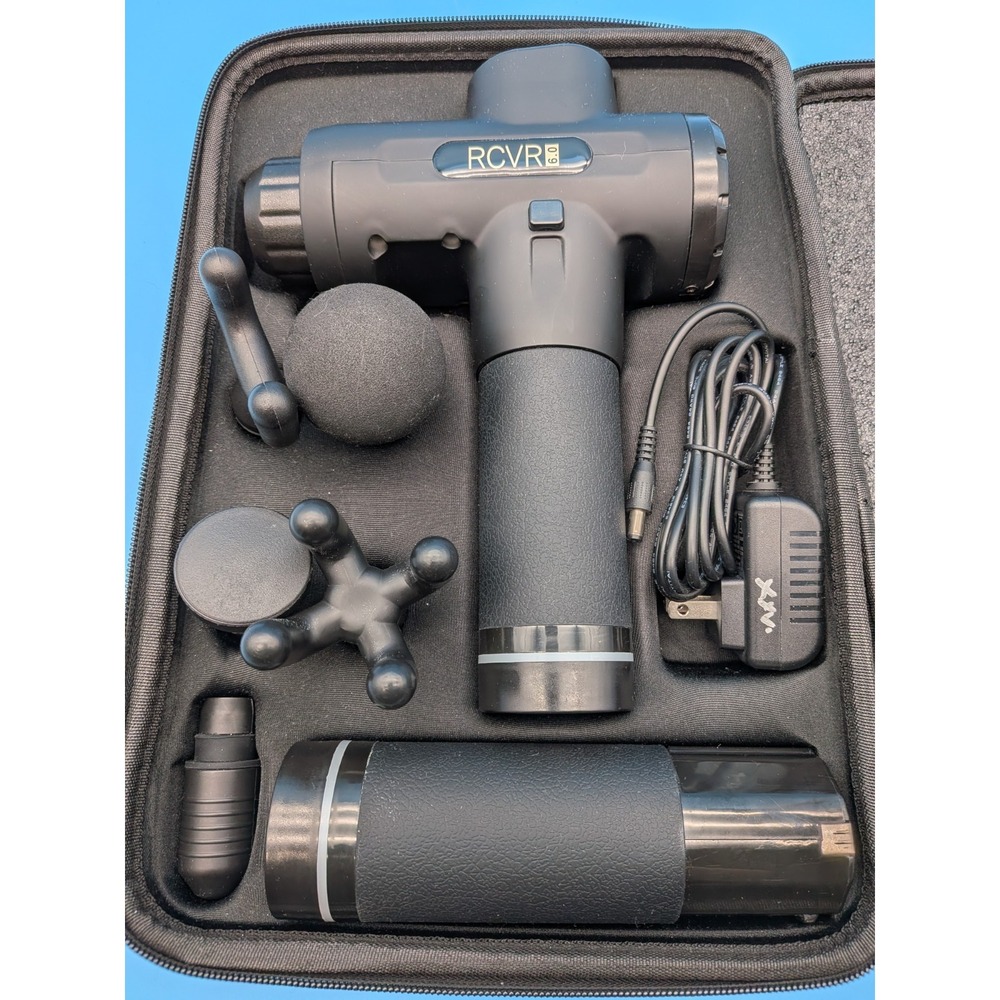 RCVR 6.0 Massager Set Goodlife Fitness Complete in Case - Picture 3 of 9